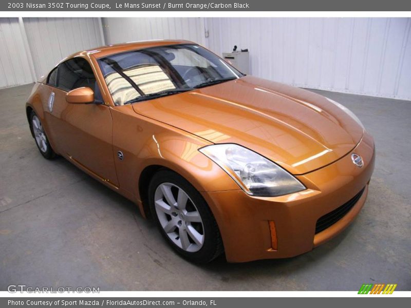 Le Mans Sunset / Burnt Orange/Carbon Black 2003 Nissan 350Z Touring Coupe