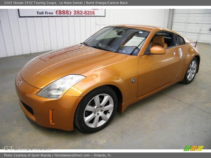 Le Mans Sunset / Burnt Orange/Carbon Black 2003 Nissan 350Z Touring Coupe