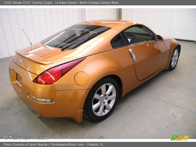 Le Mans Sunset / Burnt Orange/Carbon Black 2003 Nissan 350Z Touring Coupe