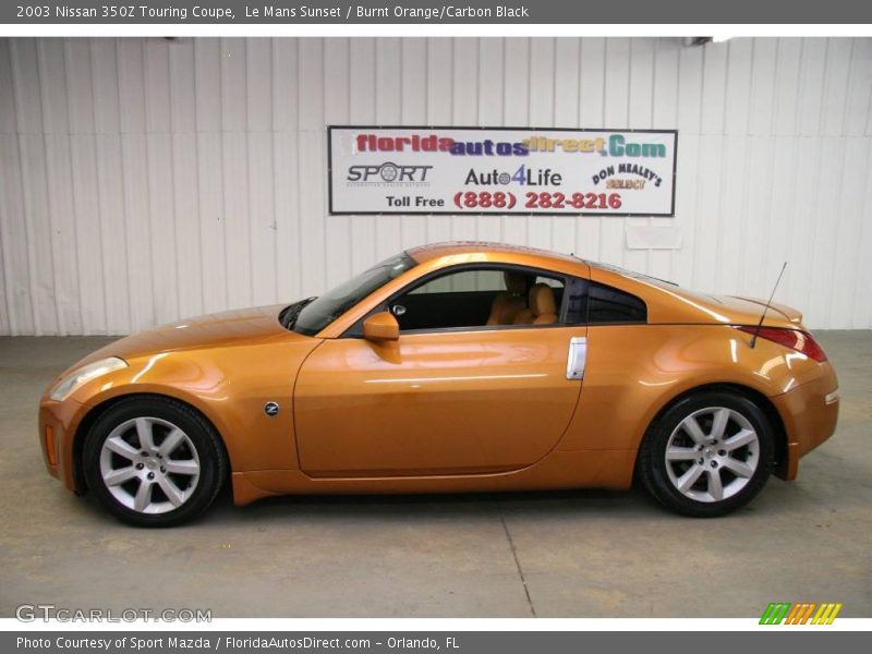 Le Mans Sunset / Burnt Orange/Carbon Black 2003 Nissan 350Z Touring Coupe
