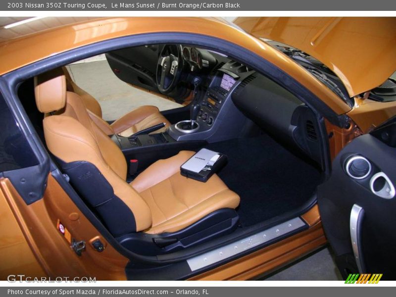 Le Mans Sunset / Burnt Orange/Carbon Black 2003 Nissan 350Z Touring Coupe