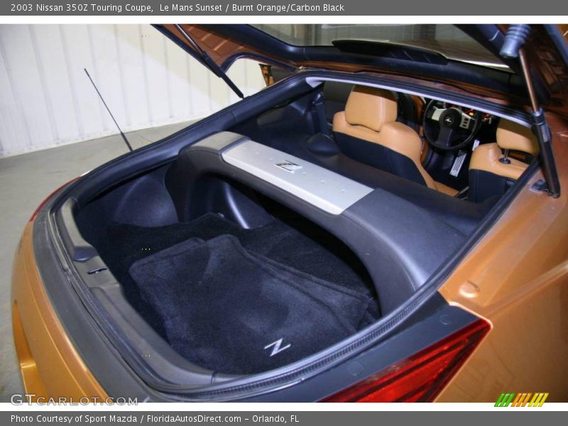 Le Mans Sunset / Burnt Orange/Carbon Black 2003 Nissan 350Z Touring Coupe
