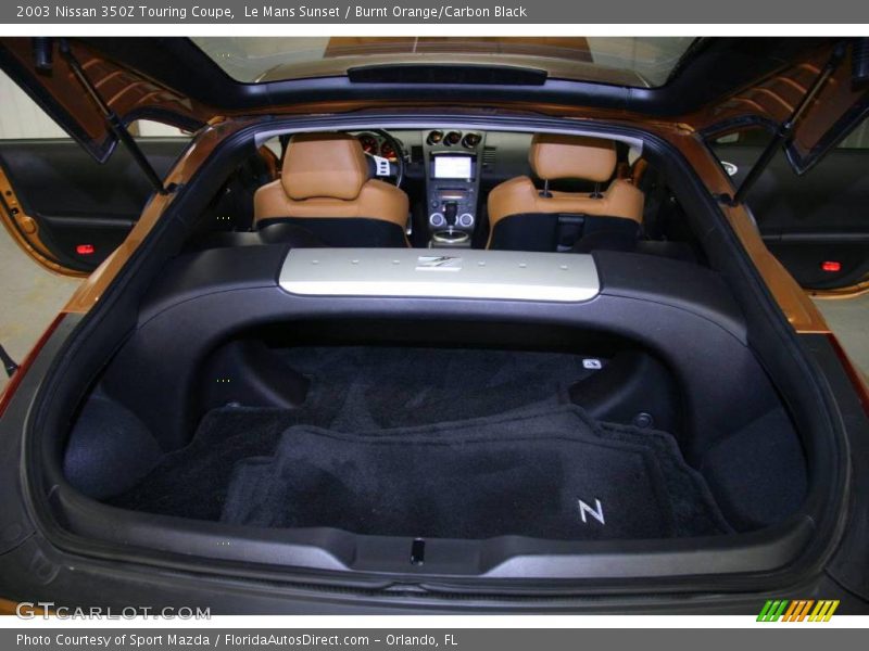 Le Mans Sunset / Burnt Orange/Carbon Black 2003 Nissan 350Z Touring Coupe