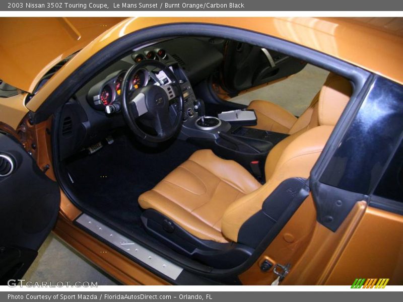Le Mans Sunset / Burnt Orange/Carbon Black 2003 Nissan 350Z Touring Coupe