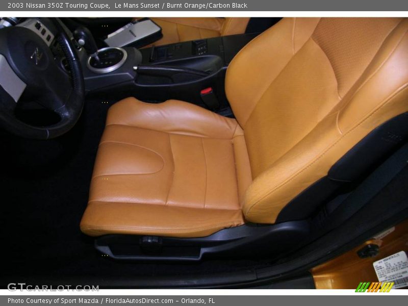Le Mans Sunset / Burnt Orange/Carbon Black 2003 Nissan 350Z Touring Coupe