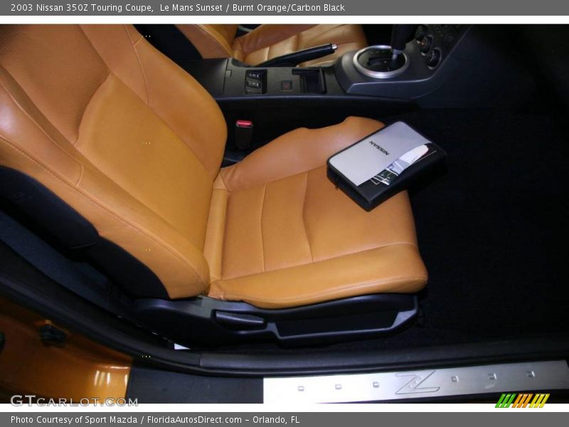 Le Mans Sunset / Burnt Orange/Carbon Black 2003 Nissan 350Z Touring Coupe