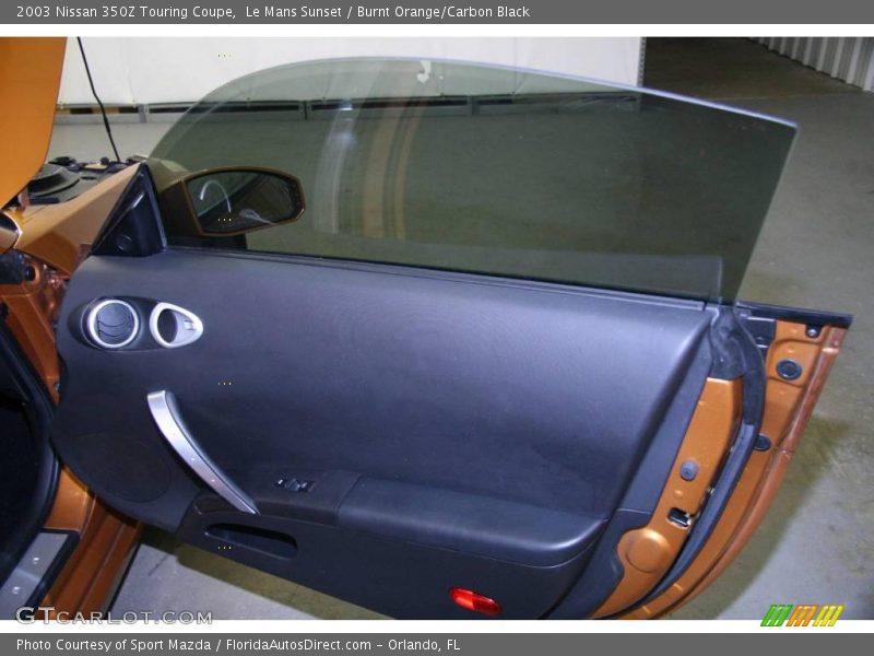 Le Mans Sunset / Burnt Orange/Carbon Black 2003 Nissan 350Z Touring Coupe