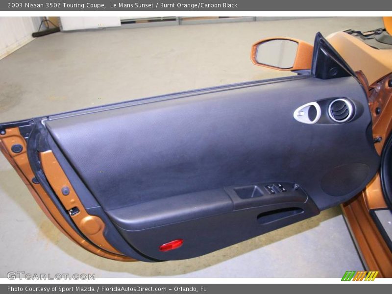 Le Mans Sunset / Burnt Orange/Carbon Black 2003 Nissan 350Z Touring Coupe