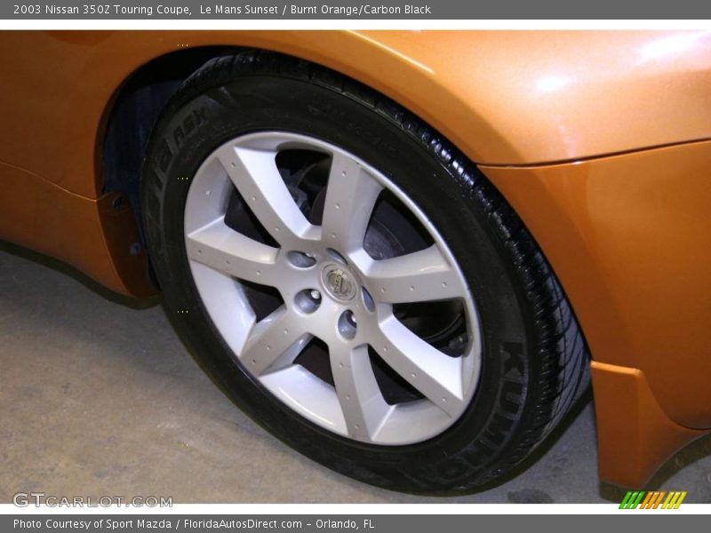 Le Mans Sunset / Burnt Orange/Carbon Black 2003 Nissan 350Z Touring Coupe