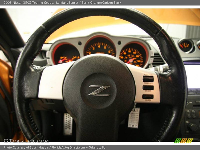 Le Mans Sunset / Burnt Orange/Carbon Black 2003 Nissan 350Z Touring Coupe