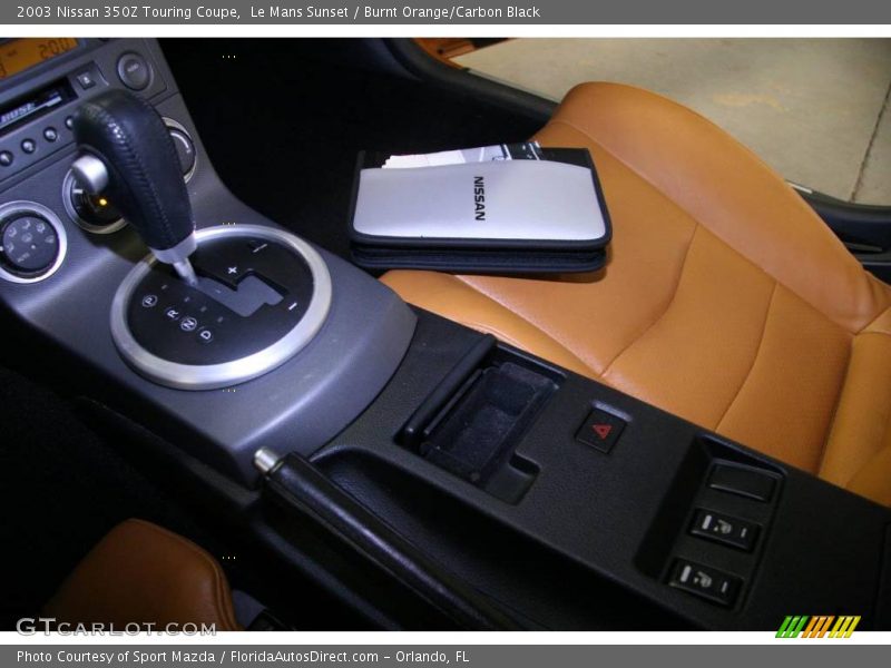Le Mans Sunset / Burnt Orange/Carbon Black 2003 Nissan 350Z Touring Coupe