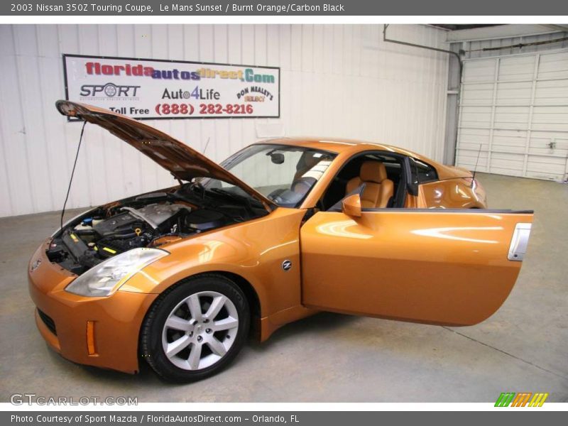 Le Mans Sunset / Burnt Orange/Carbon Black 2003 Nissan 350Z Touring Coupe