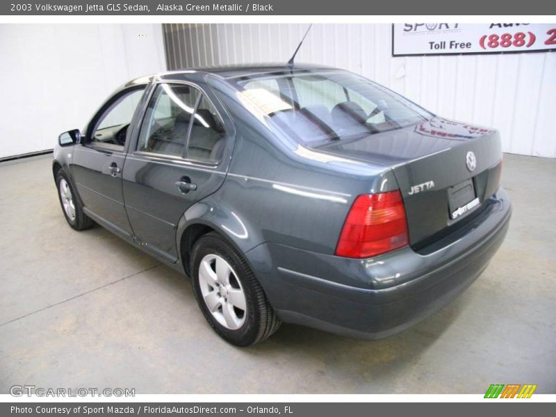 Alaska Green Metallic / Black 2003 Volkswagen Jetta GLS Sedan