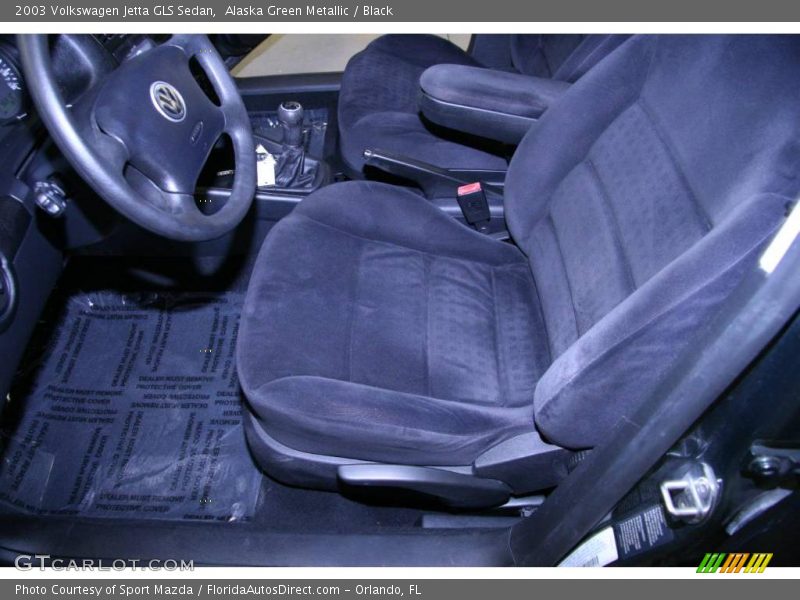 Alaska Green Metallic / Black 2003 Volkswagen Jetta GLS Sedan