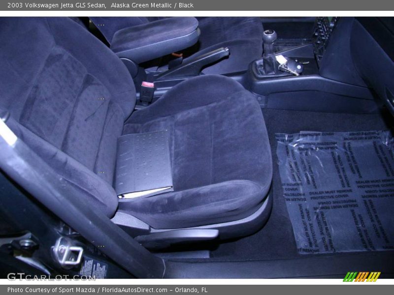 Alaska Green Metallic / Black 2003 Volkswagen Jetta GLS Sedan