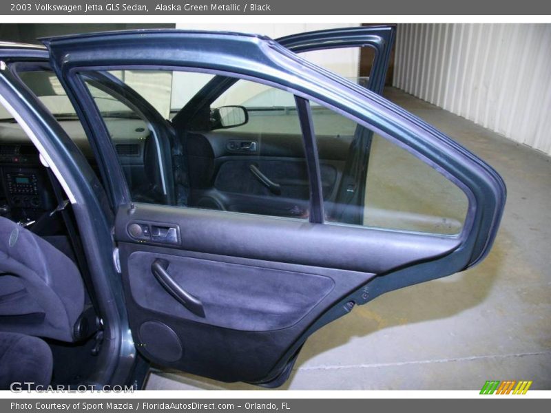 Alaska Green Metallic / Black 2003 Volkswagen Jetta GLS Sedan