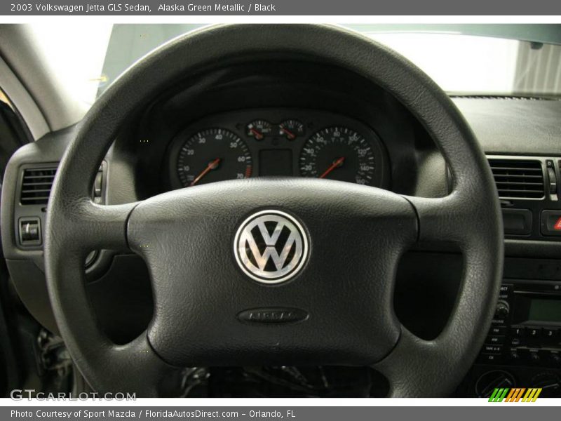 Alaska Green Metallic / Black 2003 Volkswagen Jetta GLS Sedan