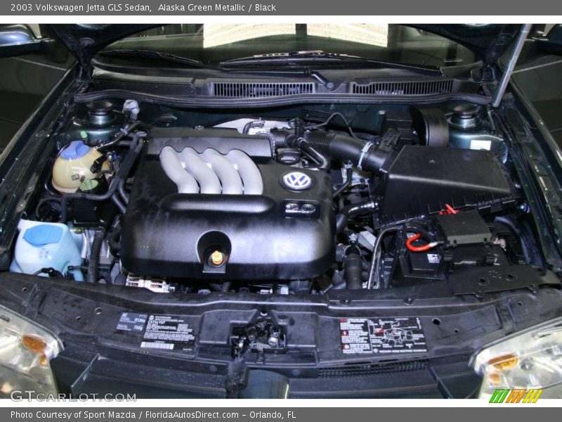 Alaska Green Metallic / Black 2003 Volkswagen Jetta GLS Sedan