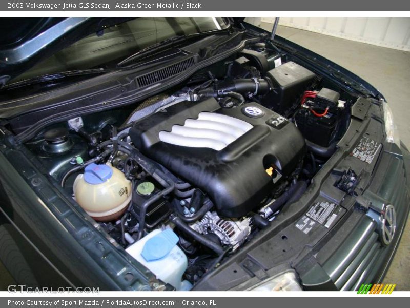 Alaska Green Metallic / Black 2003 Volkswagen Jetta GLS Sedan