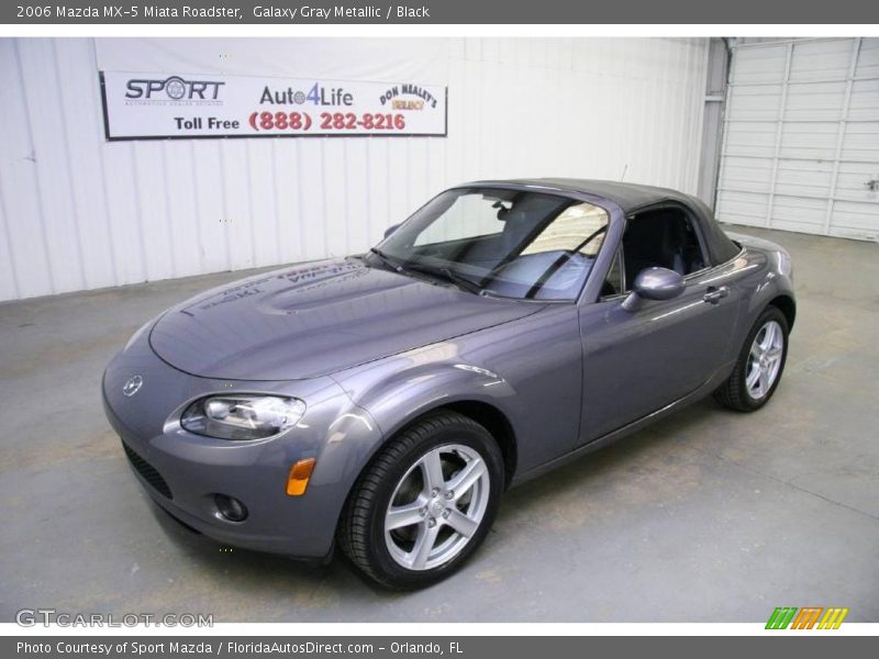Galaxy Gray Metallic / Black 2006 Mazda MX-5 Miata Roadster