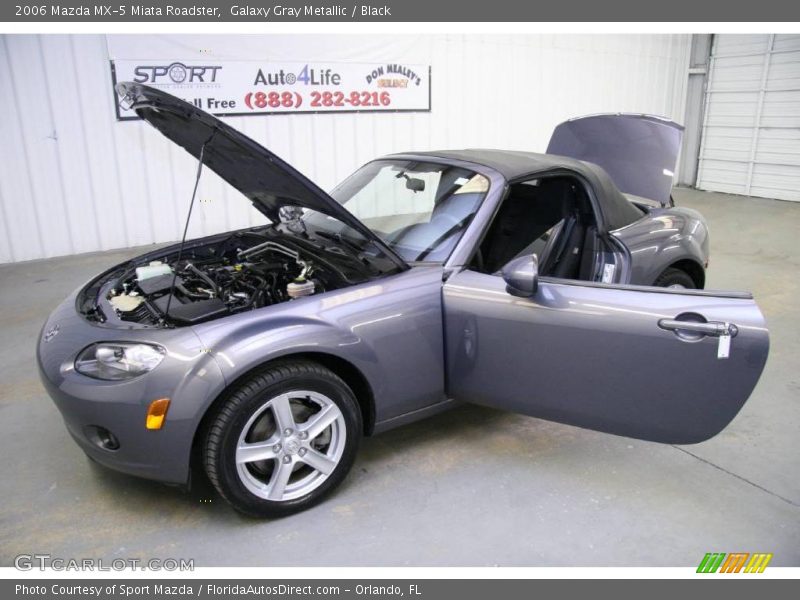 Galaxy Gray Metallic / Black 2006 Mazda MX-5 Miata Roadster