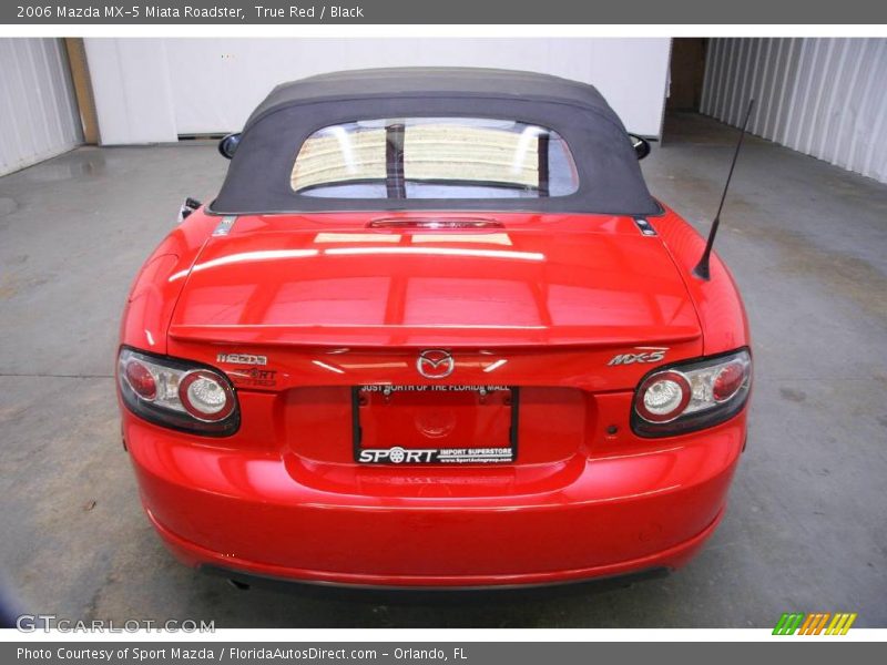True Red / Black 2006 Mazda MX-5 Miata Roadster