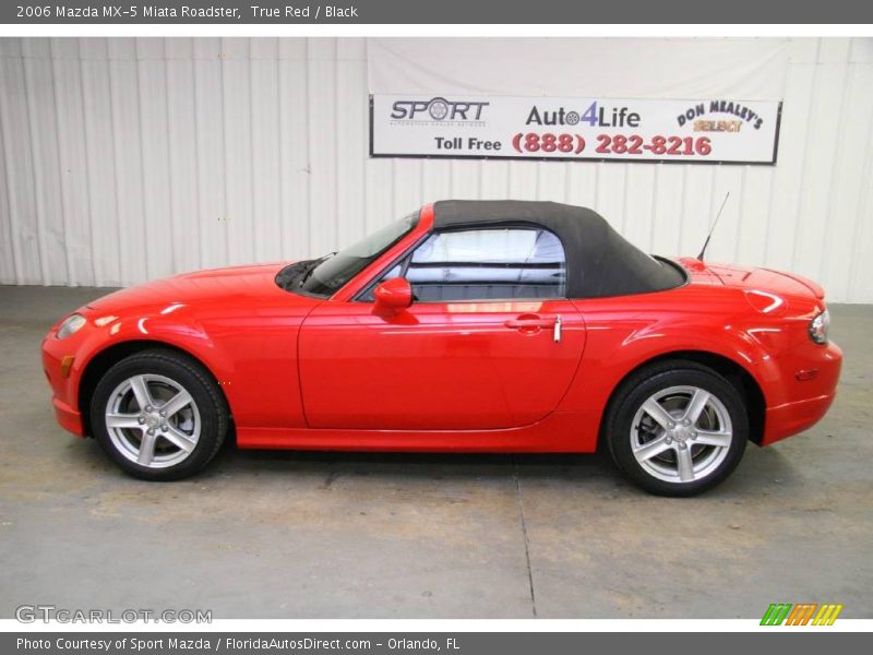 True Red / Black 2006 Mazda MX-5 Miata Roadster