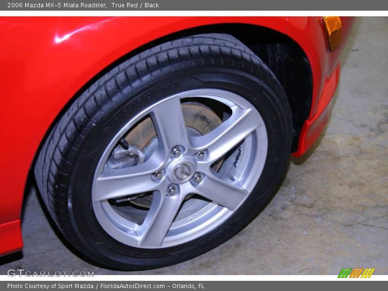 True Red / Black 2006 Mazda MX-5 Miata Roadster