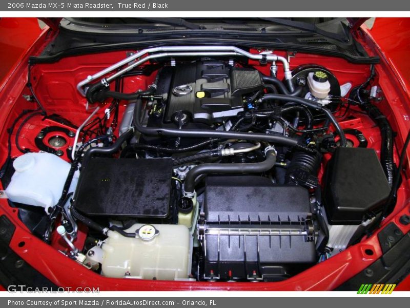 True Red / Black 2006 Mazda MX-5 Miata Roadster