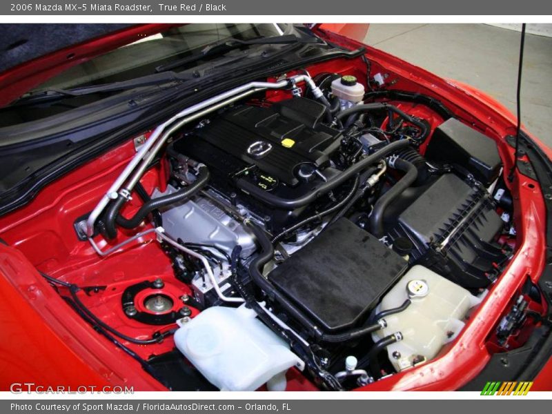 True Red / Black 2006 Mazda MX-5 Miata Roadster