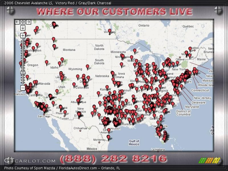Victory Red / Gray/Dark Charcoal 2006 Chevrolet Avalanche LS