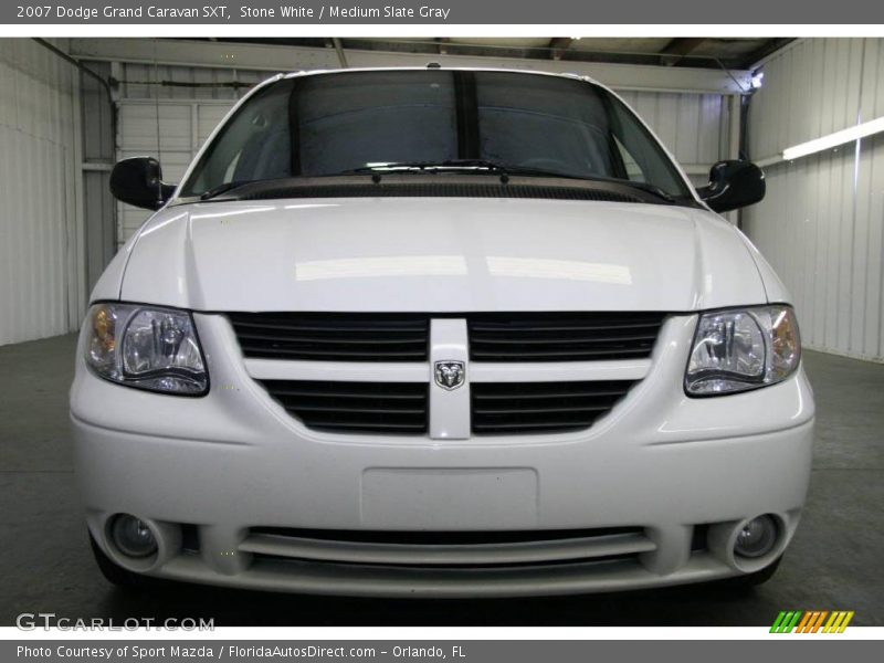 Stone White / Medium Slate Gray 2007 Dodge Grand Caravan SXT