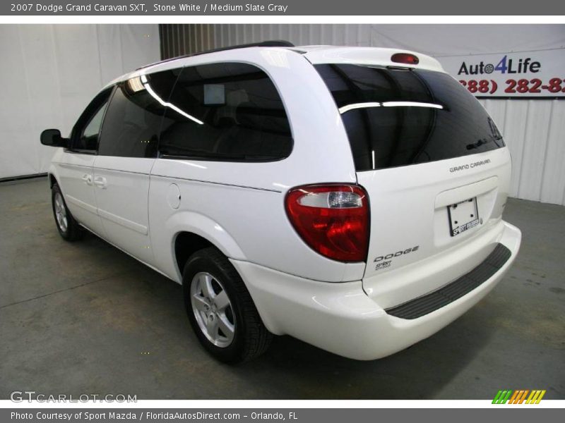 Stone White / Medium Slate Gray 2007 Dodge Grand Caravan SXT