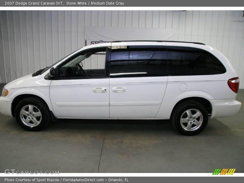 Stone White / Medium Slate Gray 2007 Dodge Grand Caravan SXT