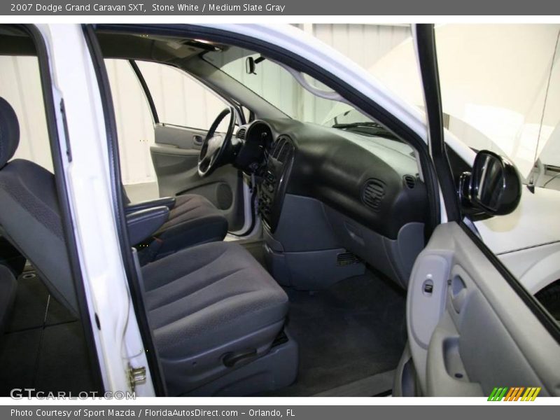 Stone White / Medium Slate Gray 2007 Dodge Grand Caravan SXT