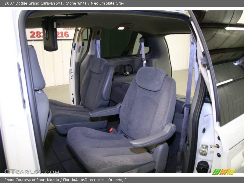Stone White / Medium Slate Gray 2007 Dodge Grand Caravan SXT
