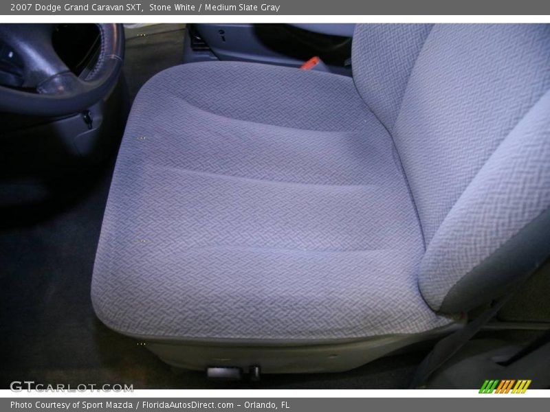 Stone White / Medium Slate Gray 2007 Dodge Grand Caravan SXT