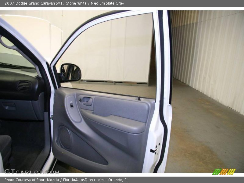 Stone White / Medium Slate Gray 2007 Dodge Grand Caravan SXT