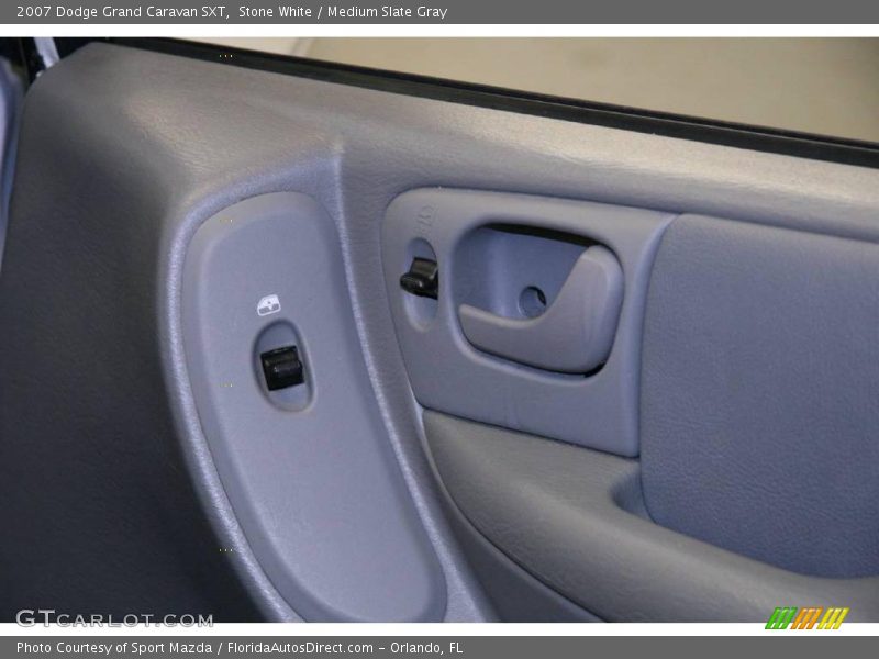 Stone White / Medium Slate Gray 2007 Dodge Grand Caravan SXT