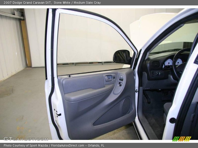Stone White / Medium Slate Gray 2007 Dodge Grand Caravan SXT