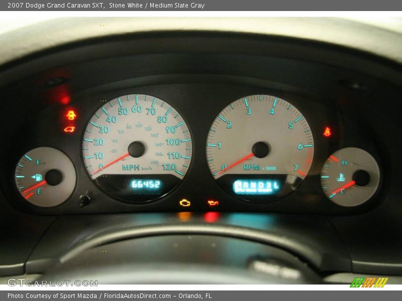 Stone White / Medium Slate Gray 2007 Dodge Grand Caravan SXT
