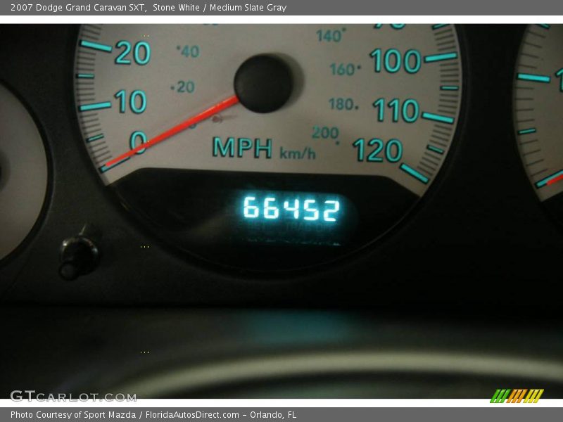 Stone White / Medium Slate Gray 2007 Dodge Grand Caravan SXT