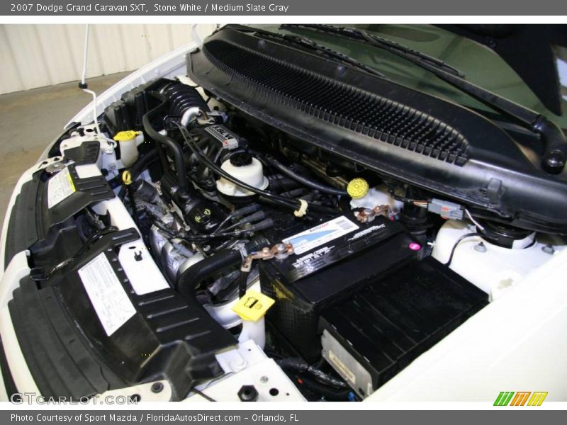 Stone White / Medium Slate Gray 2007 Dodge Grand Caravan SXT