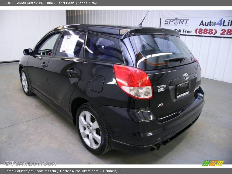 Black Sand Pearl / Stone Gray 2003 Toyota Matrix XR