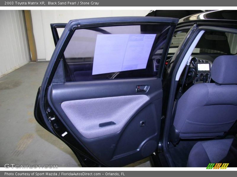 Black Sand Pearl / Stone Gray 2003 Toyota Matrix XR