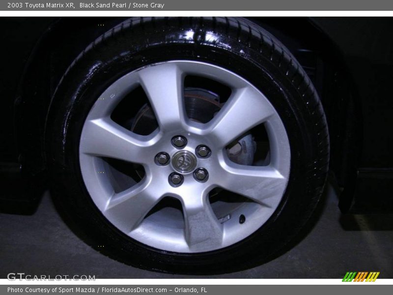 Black Sand Pearl / Stone Gray 2003 Toyota Matrix XR