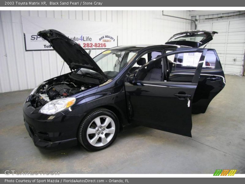 Black Sand Pearl / Stone Gray 2003 Toyota Matrix XR