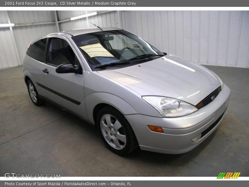 CD Silver Metallic / Medium Graphite Grey 2001 Ford Focus ZX3 Coupe