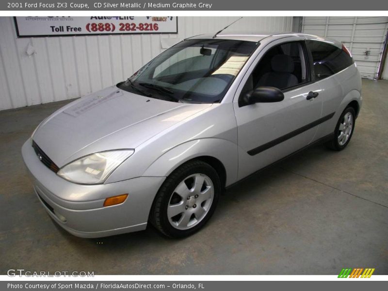 CD Silver Metallic / Medium Graphite Grey 2001 Ford Focus ZX3 Coupe