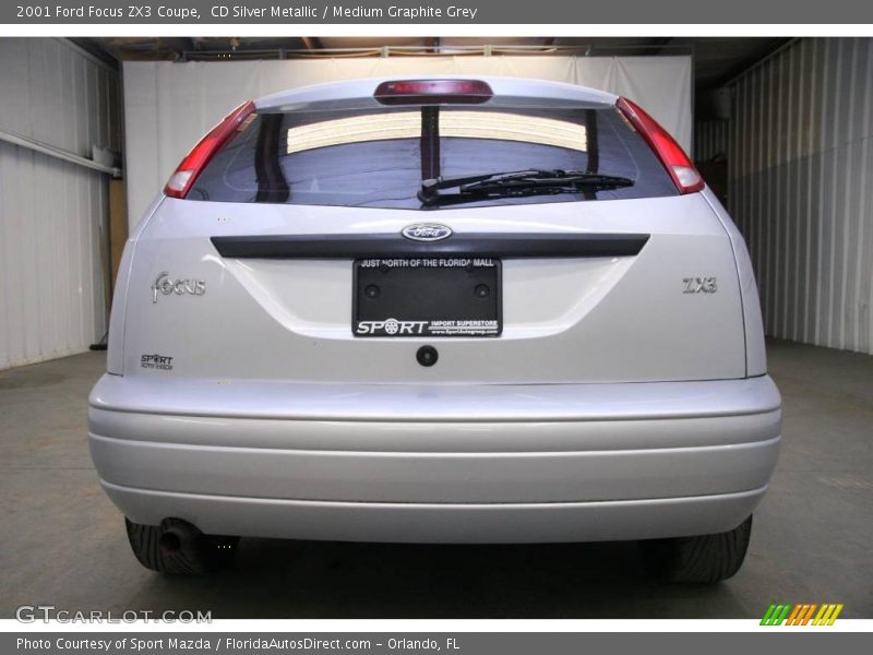 CD Silver Metallic / Medium Graphite Grey 2001 Ford Focus ZX3 Coupe